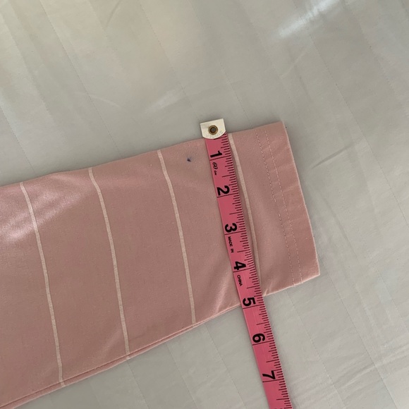 Pastel Pink White Striped Long Sleeves Shirt - Picture 6 of 7